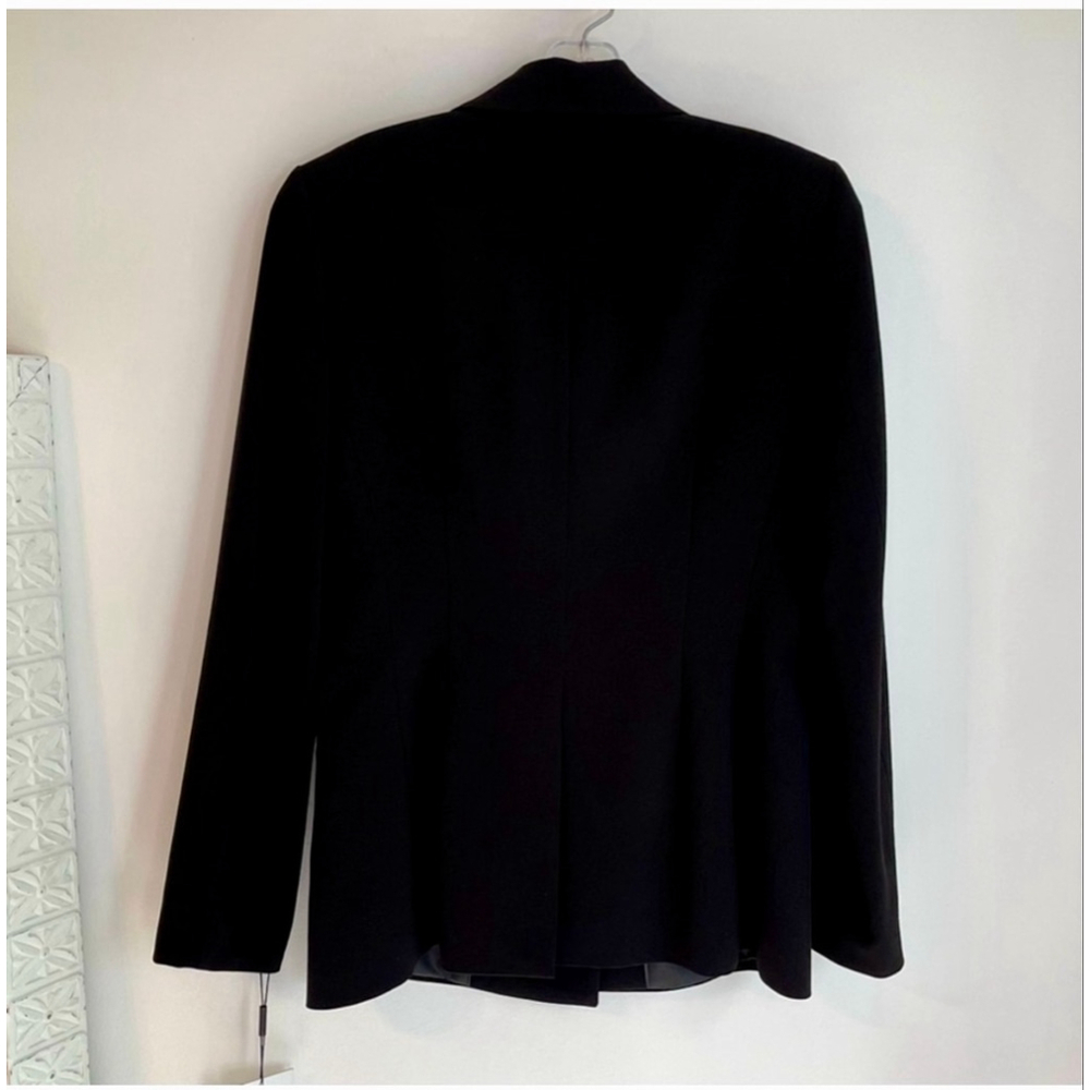 Calvin Klein Black Stretch Double Breasted Blazer NWT Size 10 Women’s - Picture 4 of 11